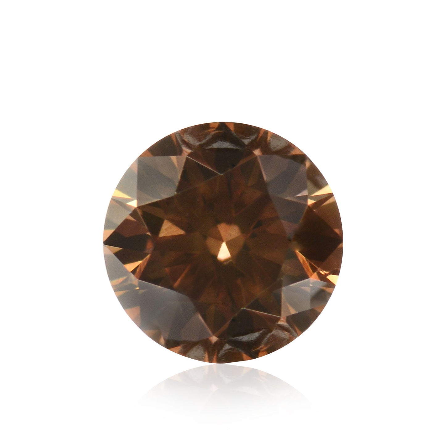0,33 Karat Fancy Deep Brown Rundbrillanter Diamant VS2 IGI