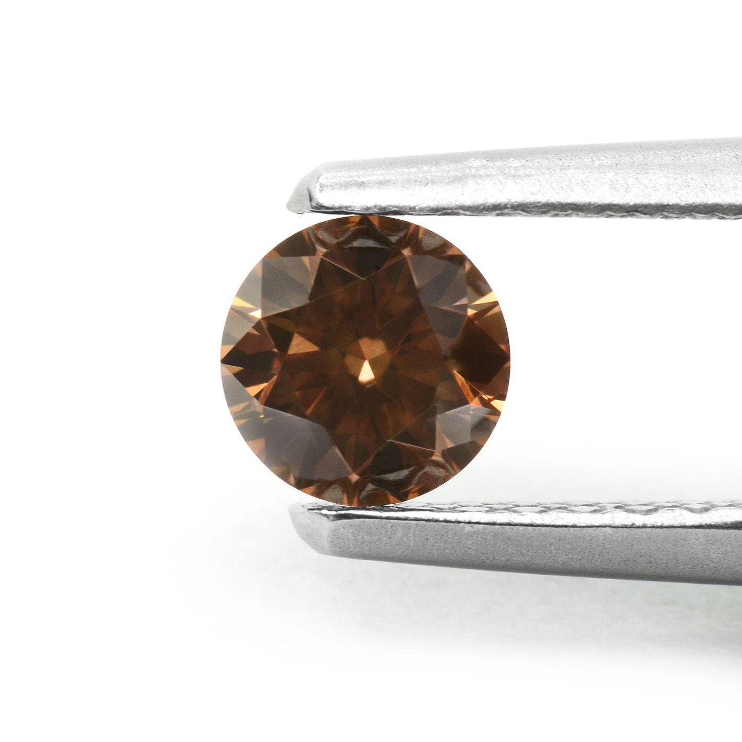 0,33 Karat Fancy Deep Brown Rundbrillanter Diamant VS2 IGI
