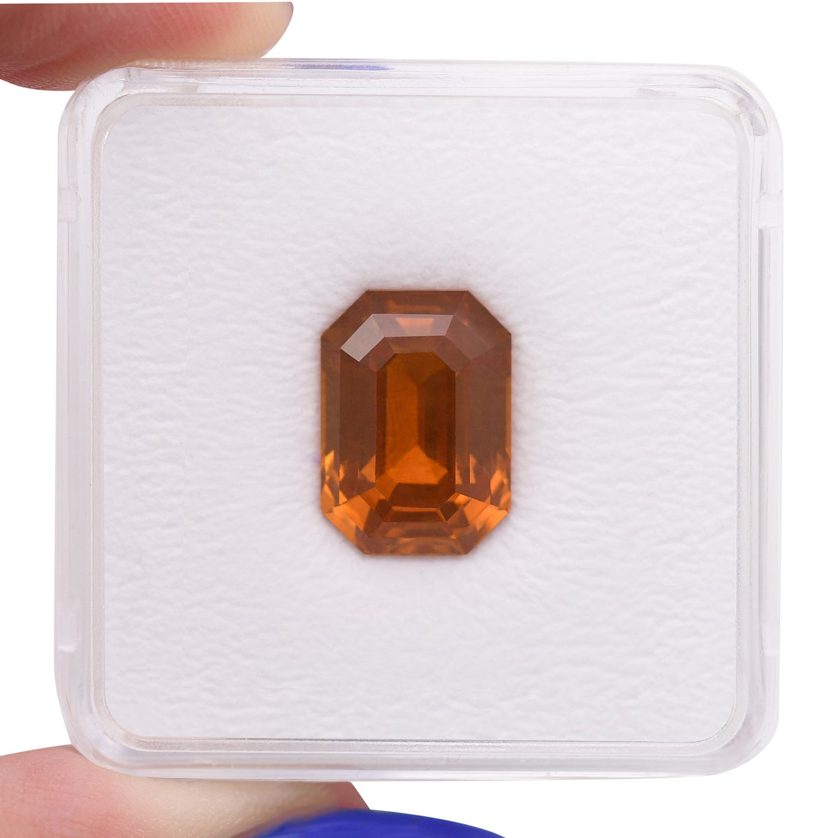 Smaragdgrüner Saphir | 11,41 ct | Orange | GIA | Ref. 721168