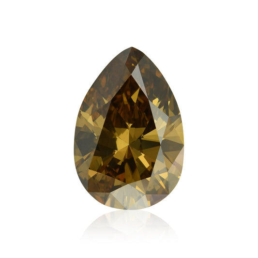 11,69 Karat Fancy Deep Orange Brown Birnenförmiger Diamant VVS1 GIA