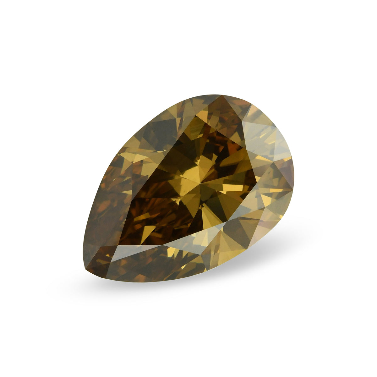 11,69 Karat Fancy Deep Orange Brown Birnenförmiger Diamant VVS1 GIA