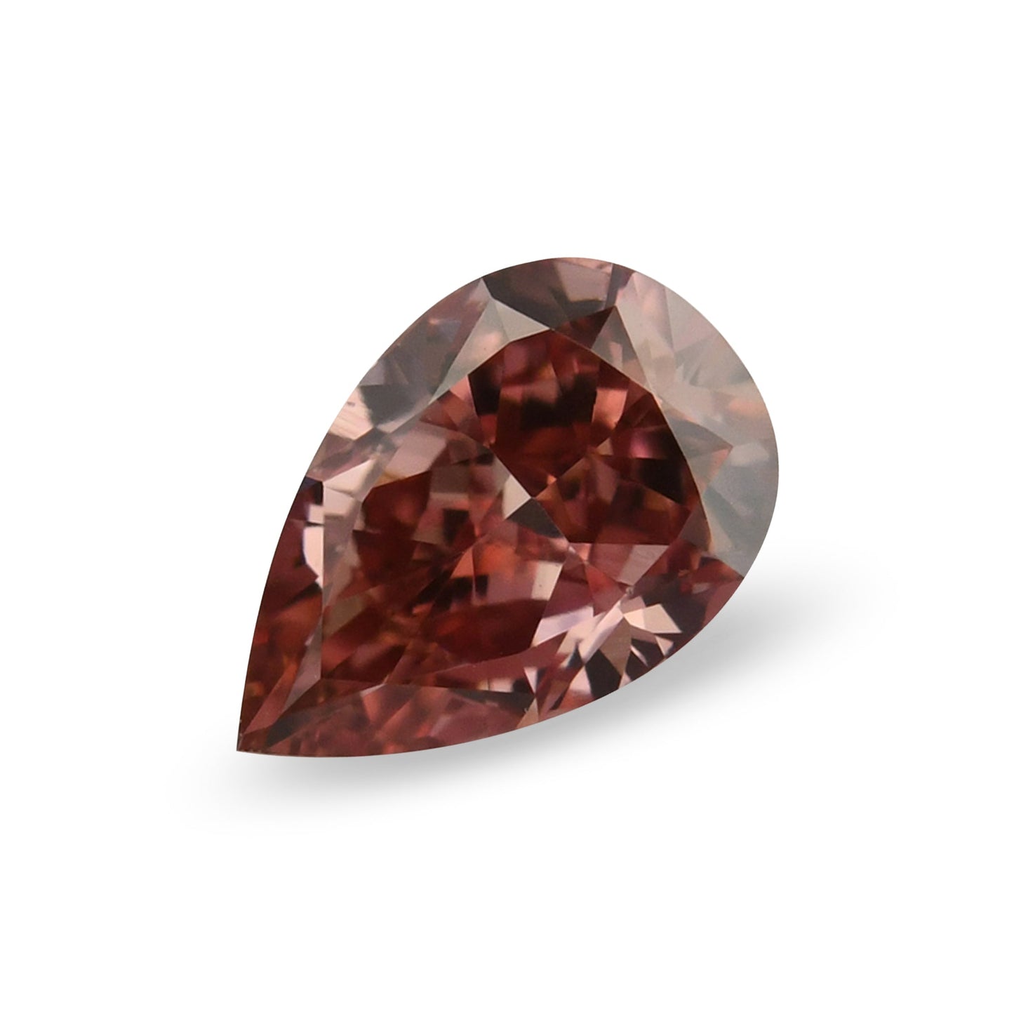 0,33 Karat Fancy Deep Pink Birnenförmiger Diamant SI2 GIA