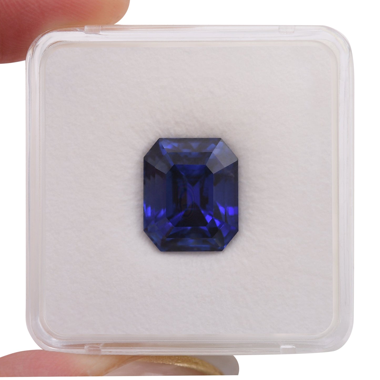 12,72 Karat blauer Smaragd-Saphir aus Sri Lanka (CD)
