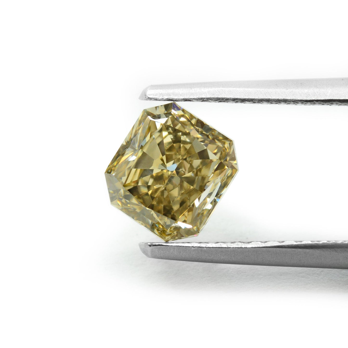 1,35 Karat Fancy Brownish Yellow Radiant VS2 IGI