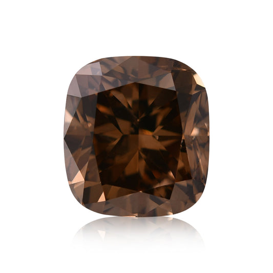 2,07 Karat Fancy Orange Brown Cushion Diamond SI2 GIA