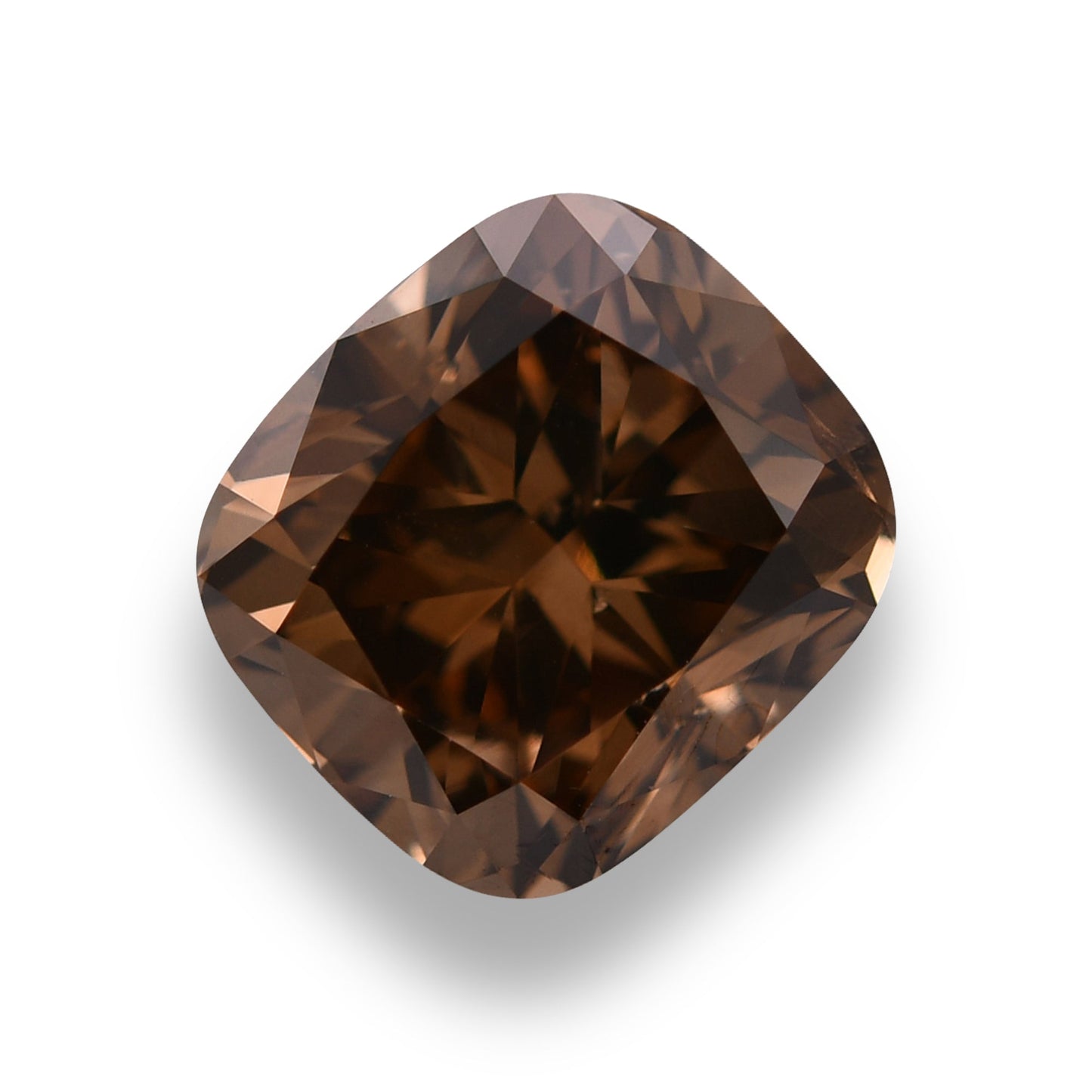 2.07 Carat Fancy Orange Brown Cushion Diamond SI2 GIA