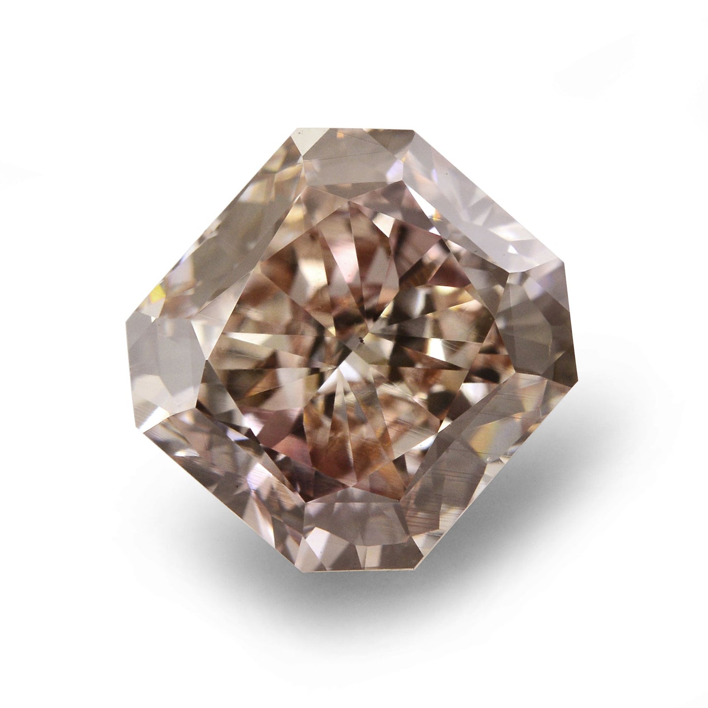 2,03 Karat Fancy Pinkish Brown Radiant VS2 GIA