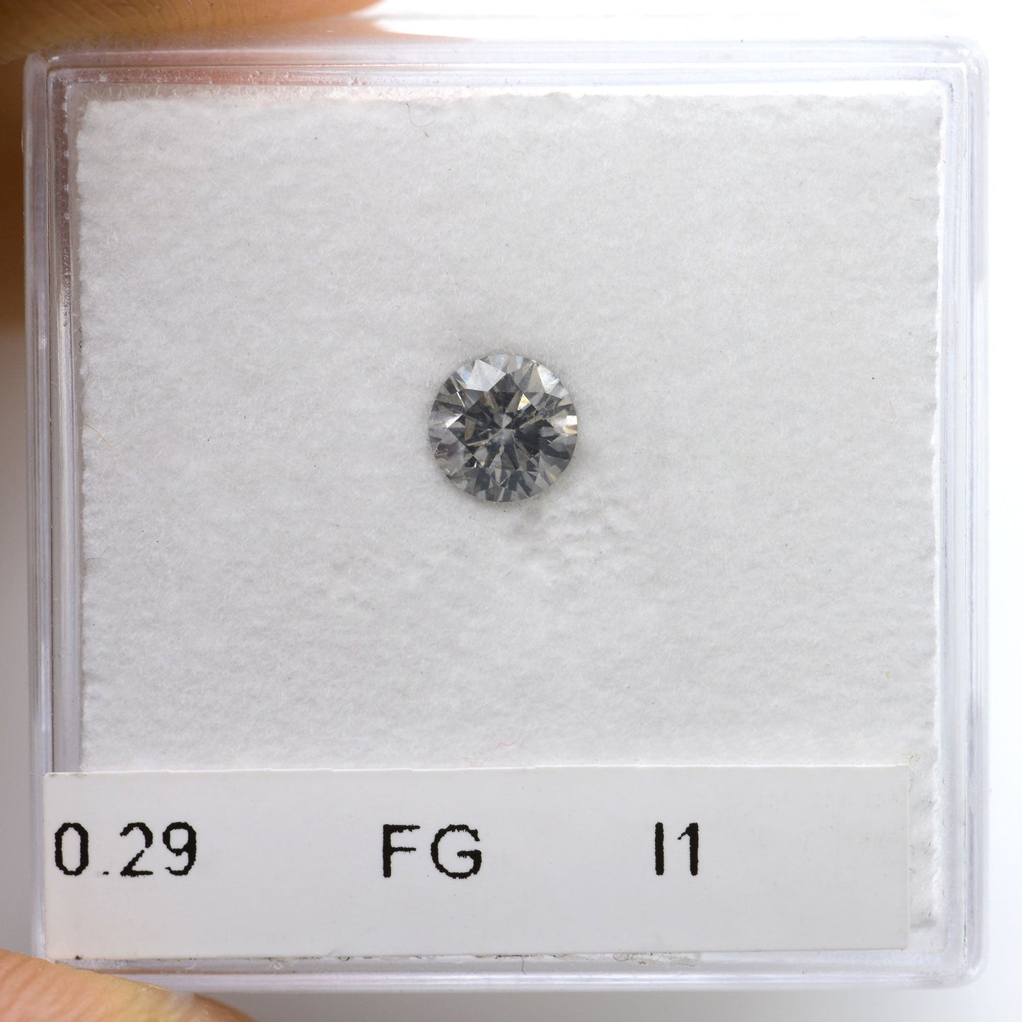 0,29 Karat Fancy Gray Rundbrillant I1 GIA