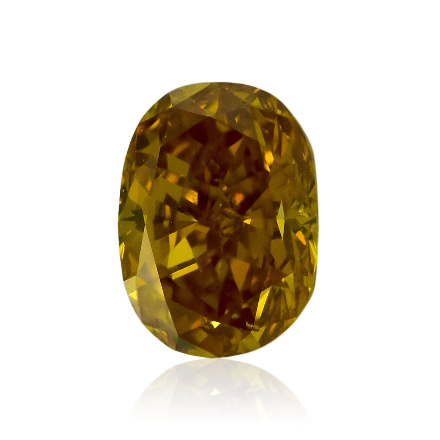 0,32 Karat Fancy Deep Orange Yellow Ovaler Diamant SI1 GIA