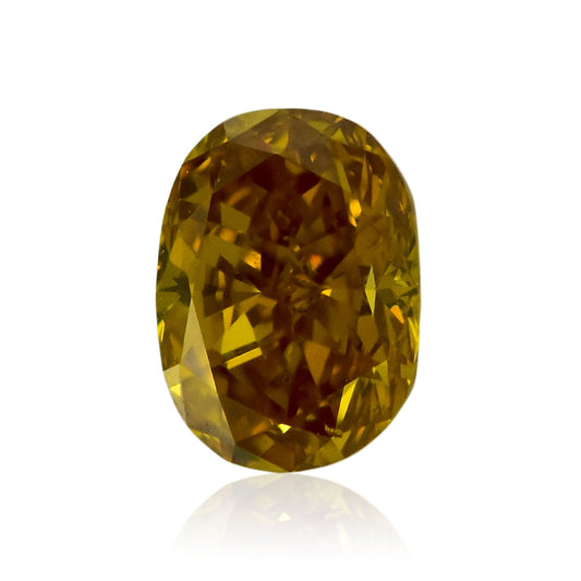 0,32 Karat Fancy Deep Orange Yellow Ovaler Diamant SI1 GIA