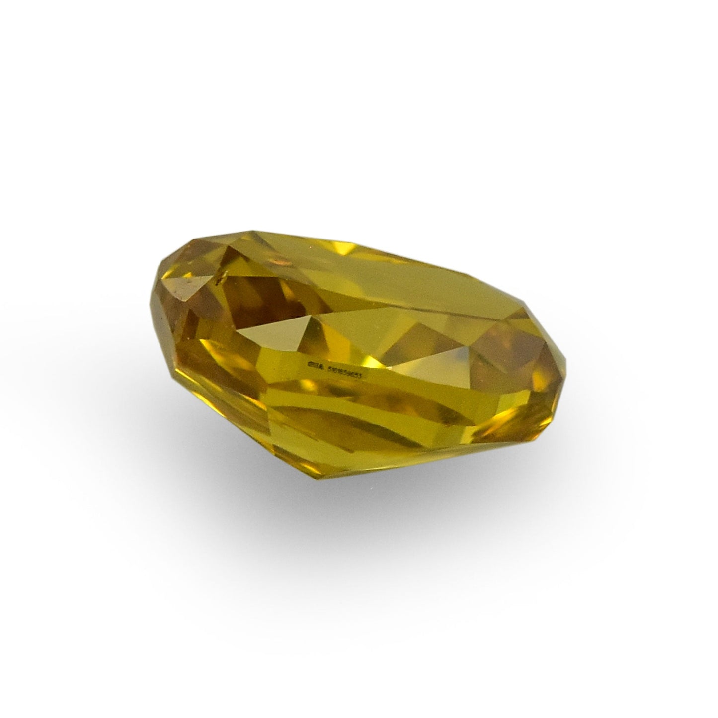 0,32 Karat Fancy Deep Orange Yellow Ovaler Diamant SI1 GIA