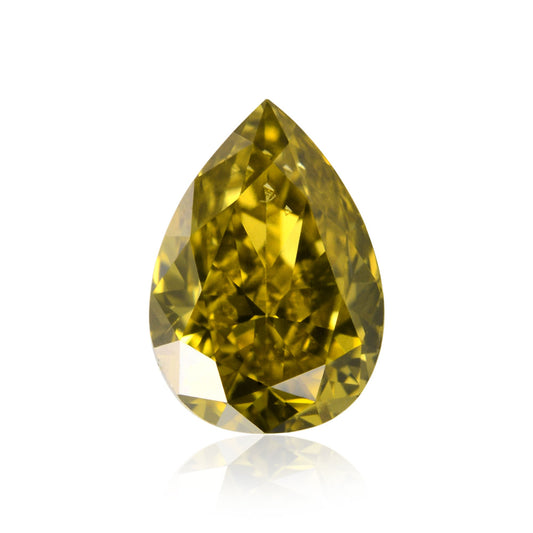 0,28 Karat Fancy Deep Brownish Yellow Birnenförmiger Diamant (SI1) GIA