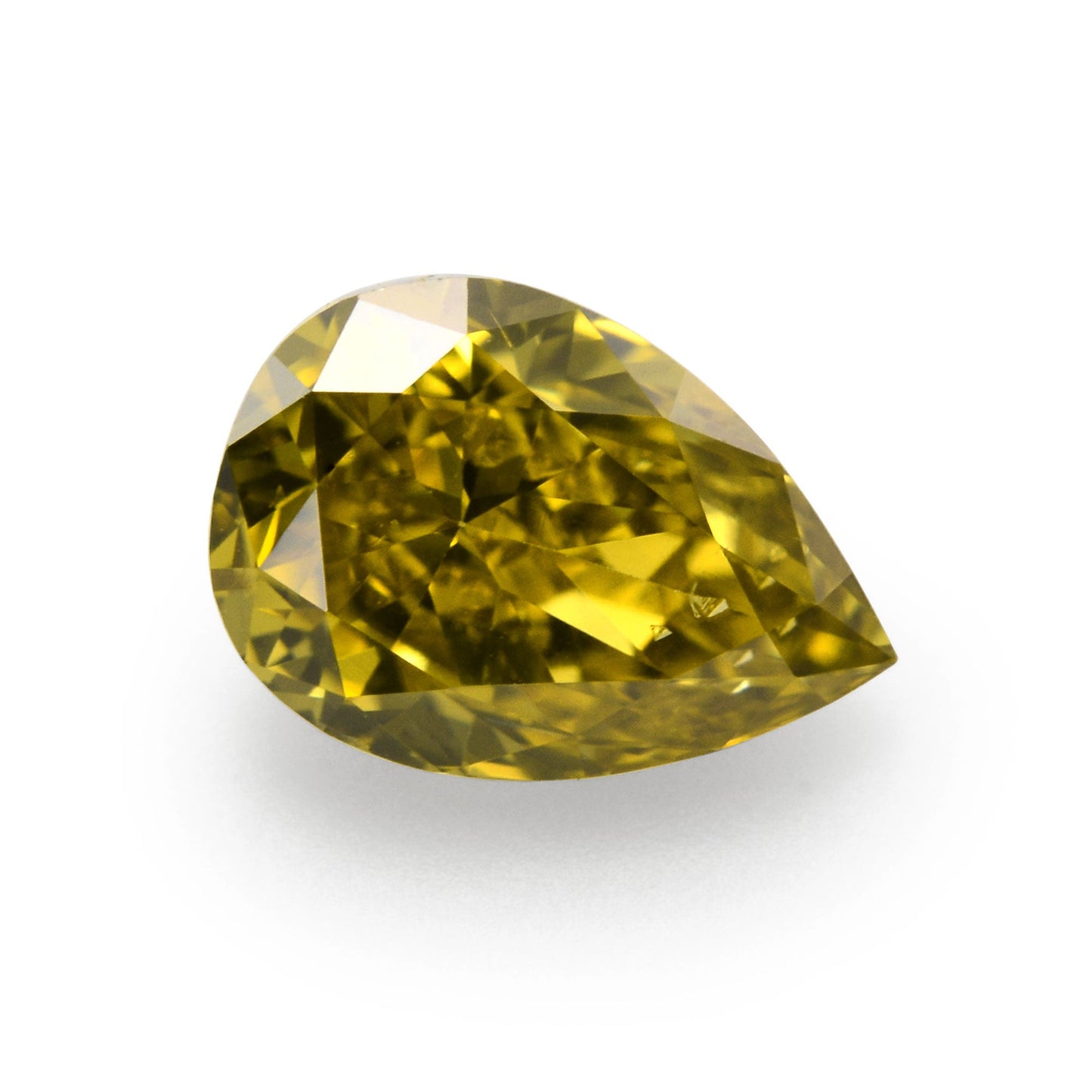 0,28 Karat Fancy Deep Brownish Yellow Birnenförmiger Diamant (SI1) GIA