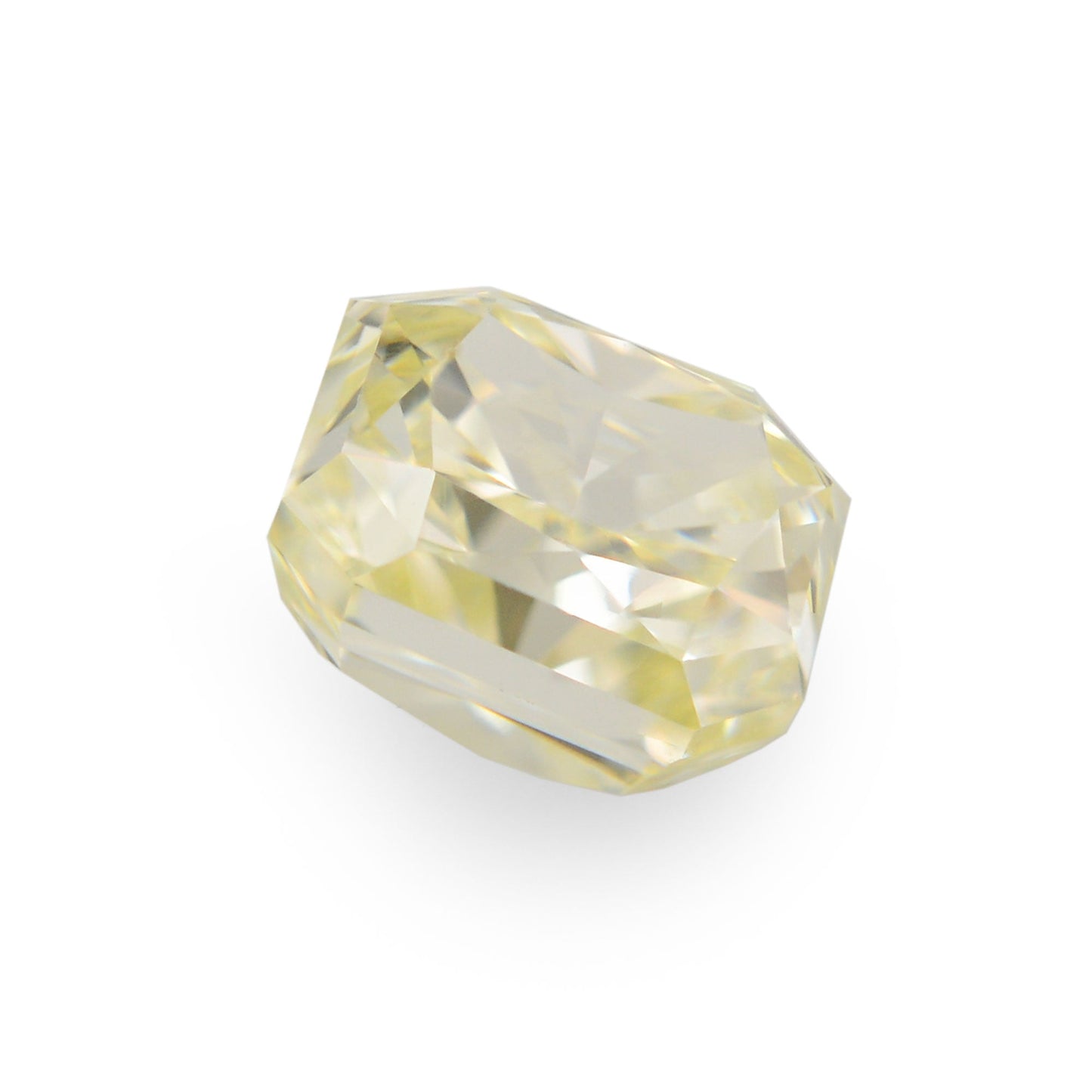 0,63 Karat Fancy Light Yellow Radiant Diamant VVS1 IGI