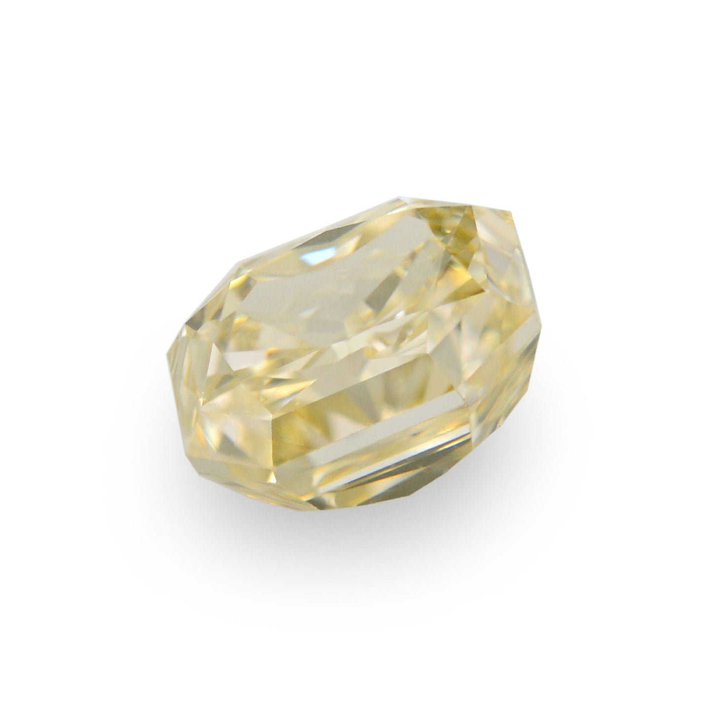 0,57 Karat Fancy Light Brownish Yellow Radiant Diamant VVS2 IGI