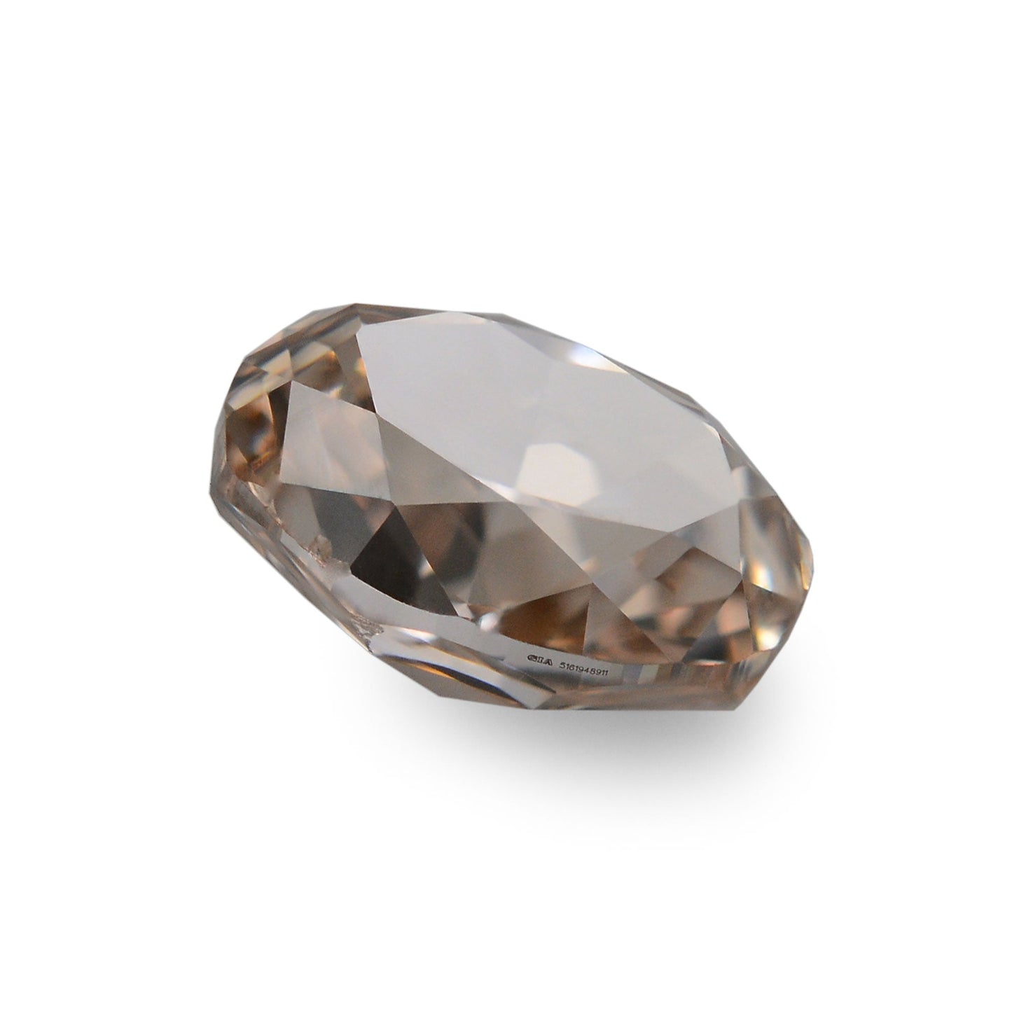 0,68 Karat Fancy Light Brown Ovaler Diamant VS2 GIA