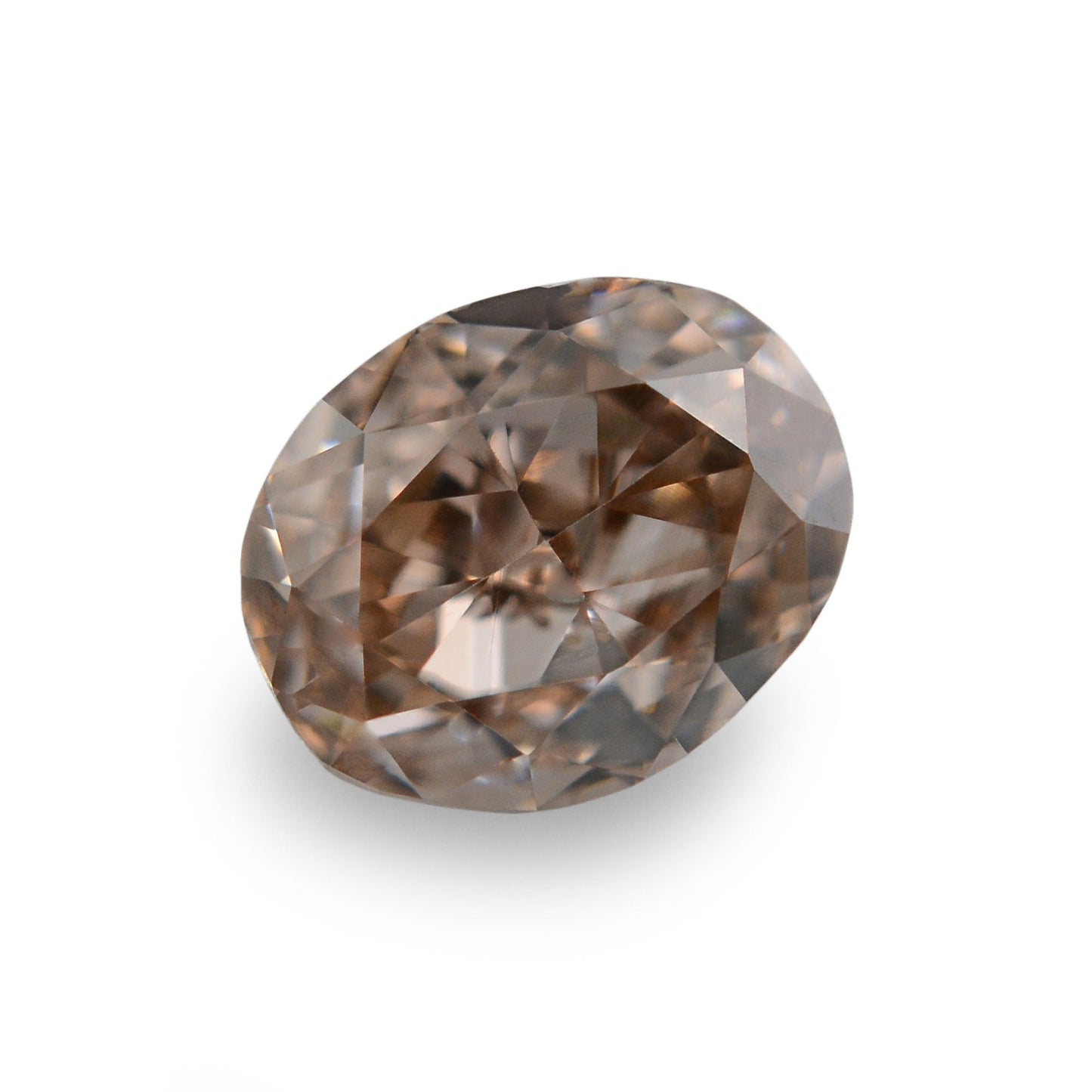 0,68 Karat Fancy Light Brown Ovaler Diamant VS2 GIA