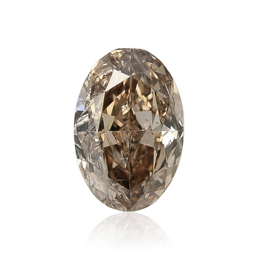 0,44 Karat Fancy Brown Ovaler Diamant (I1) GIA