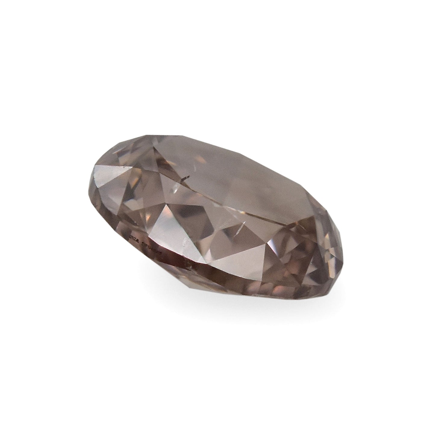 0,50 Karat Fancy Dunkelrosa-Brauner ovaler Diamant (SI2) GIA
