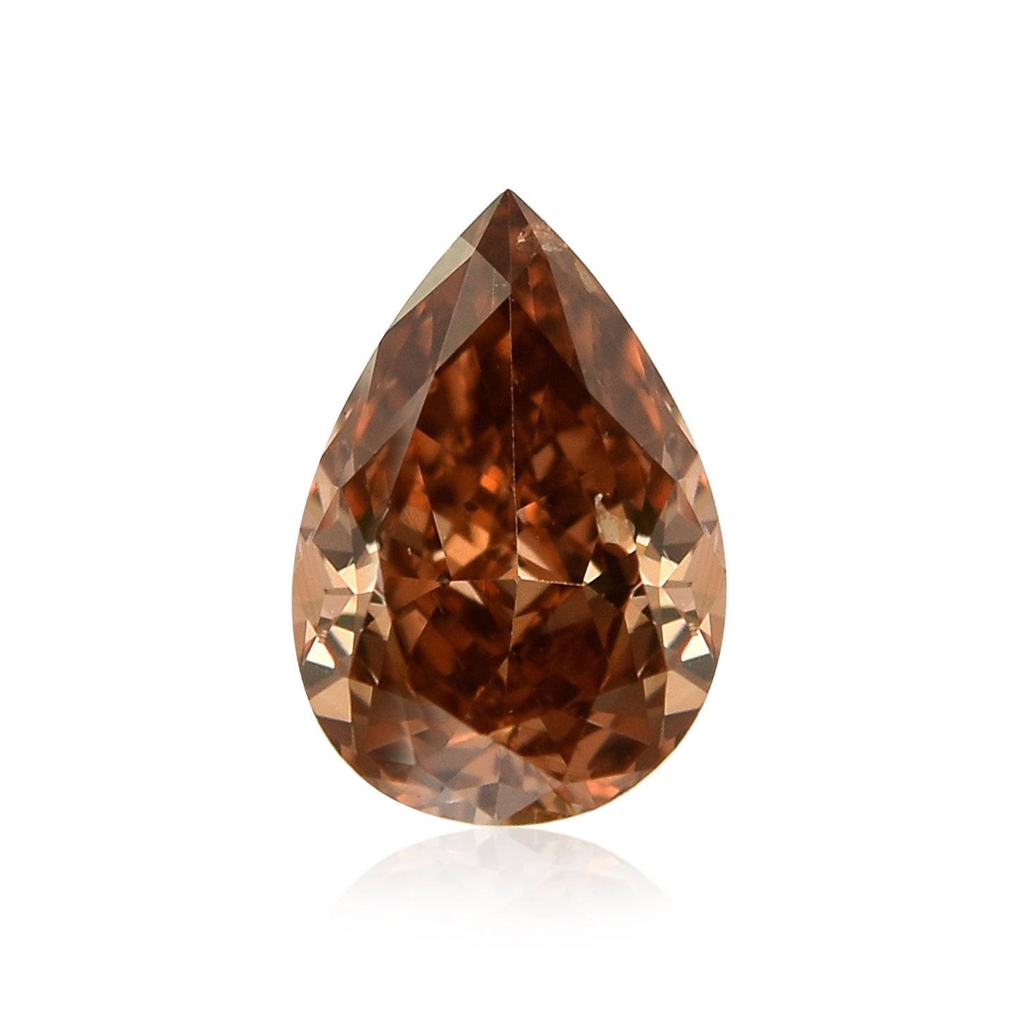 0,20 Karat Fancy Deep Pink Brown Birnenförmiger Diamant (SI2) GIA