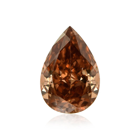0,20 Karat Fancy Deep Pink Brown Birnenförmiger Diamant (SI2) GIA
