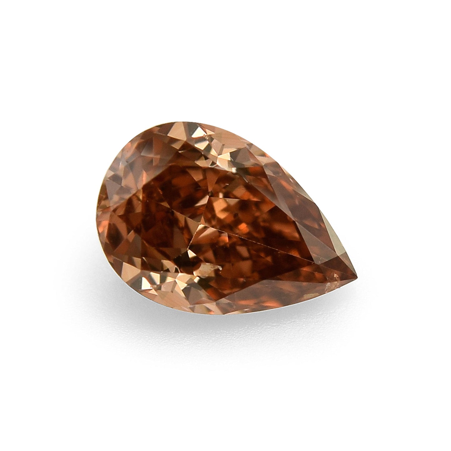0,20 Karat Fancy Deep Pink Brown Birnenförmiger Diamant (SI2) GIA