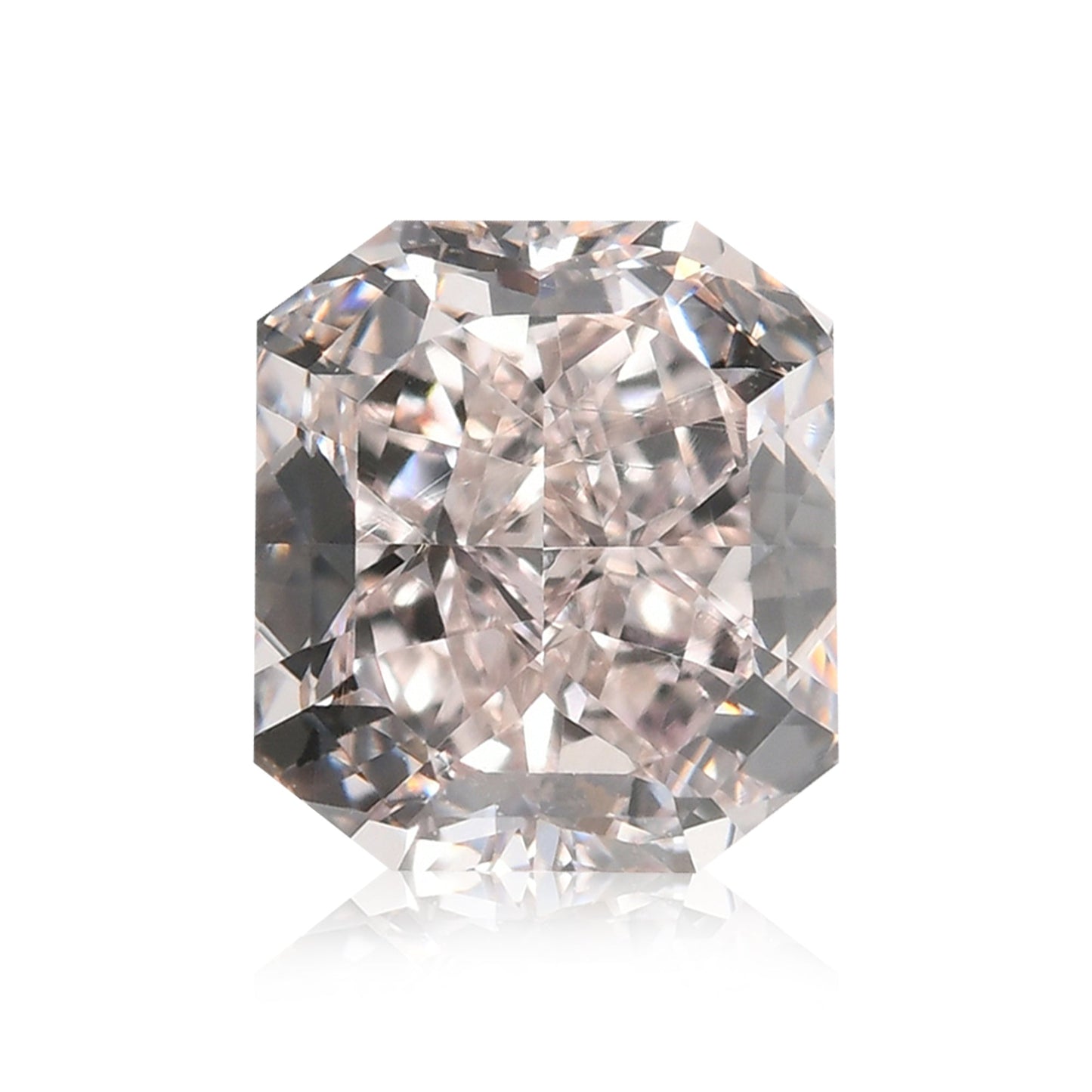 0,85 Karat hellbraun-rosa strahlender Diamant VVS1 GIA