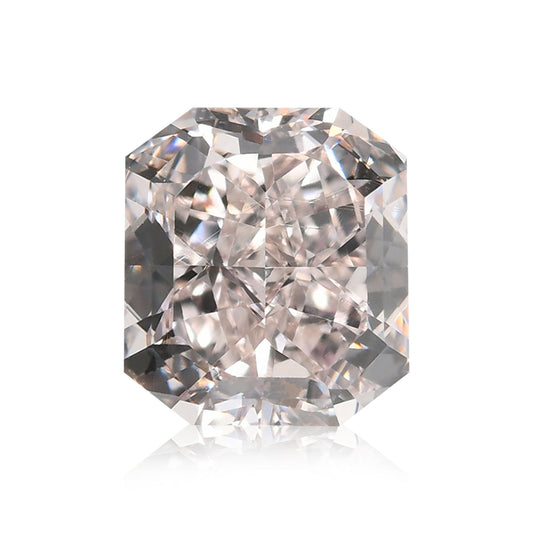 0.85 Carat Light Brown Pink Radiant Diamond VVS1 GIA