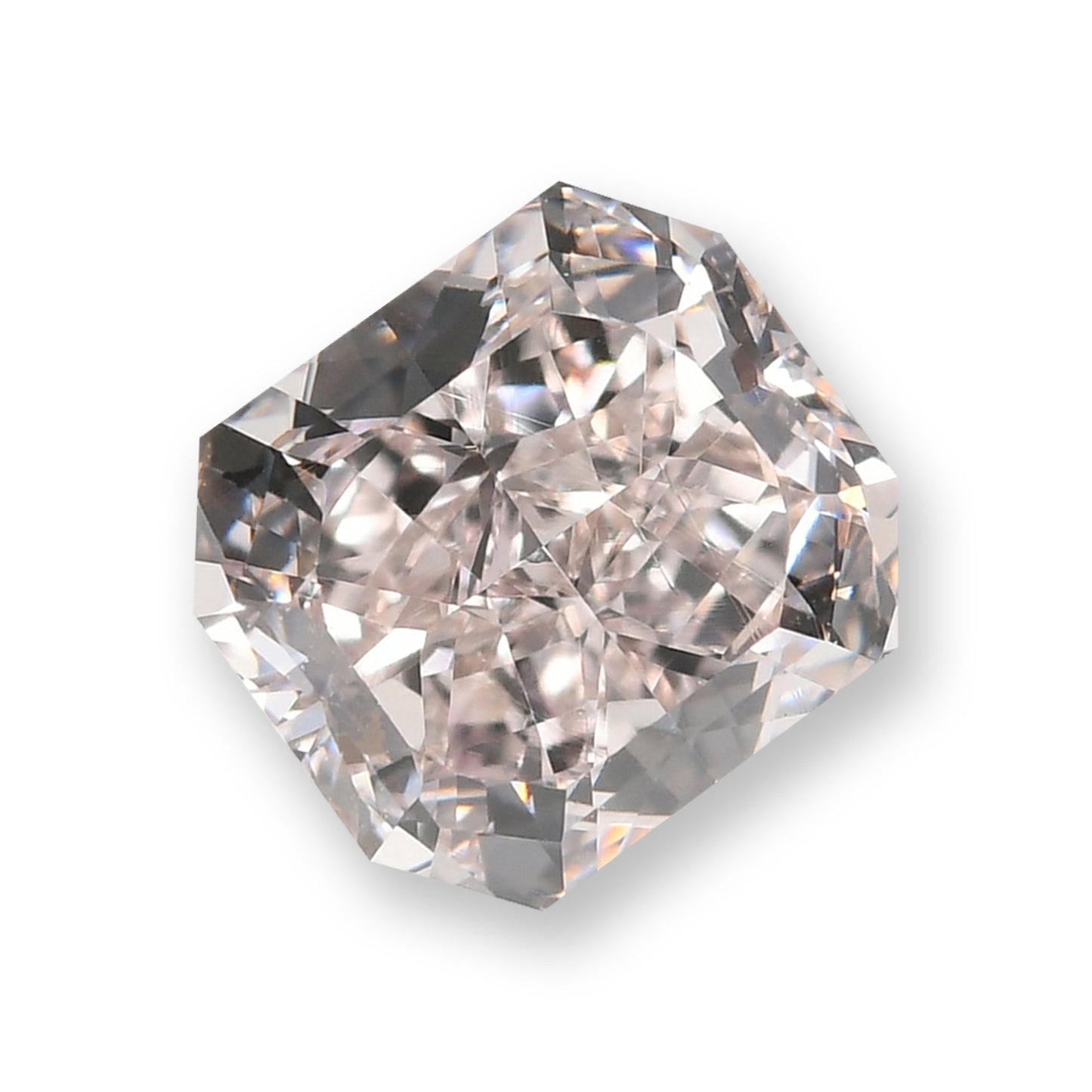 0,85 Karat hellbraun-rosa strahlender Diamant VVS1 GIA
