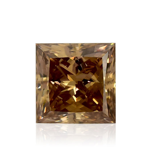 1,16 Karat Fancy Yellow Brown Princess Diamant VS2 GIA