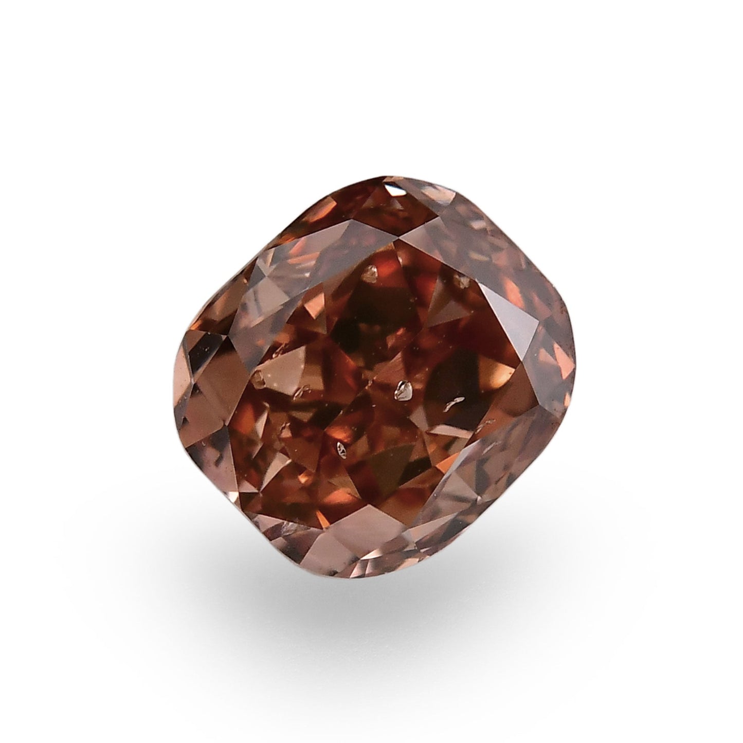 0.68 Carat Fancy Deep Pink Brown Cushion Diamond (SI2) GIA