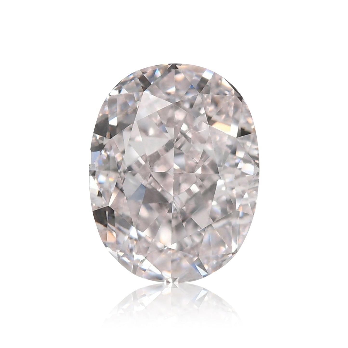 0,57 Karat sehr hellrosa ovaler Diamant, IF GIA