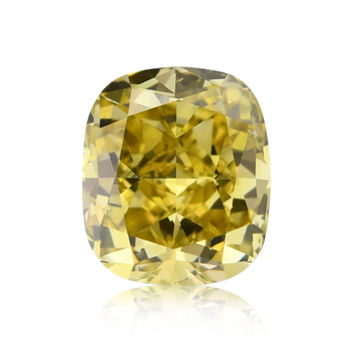 0,59 Karat Fancy Deep Brownish Yellow Cushion Diamond SI1 GIA