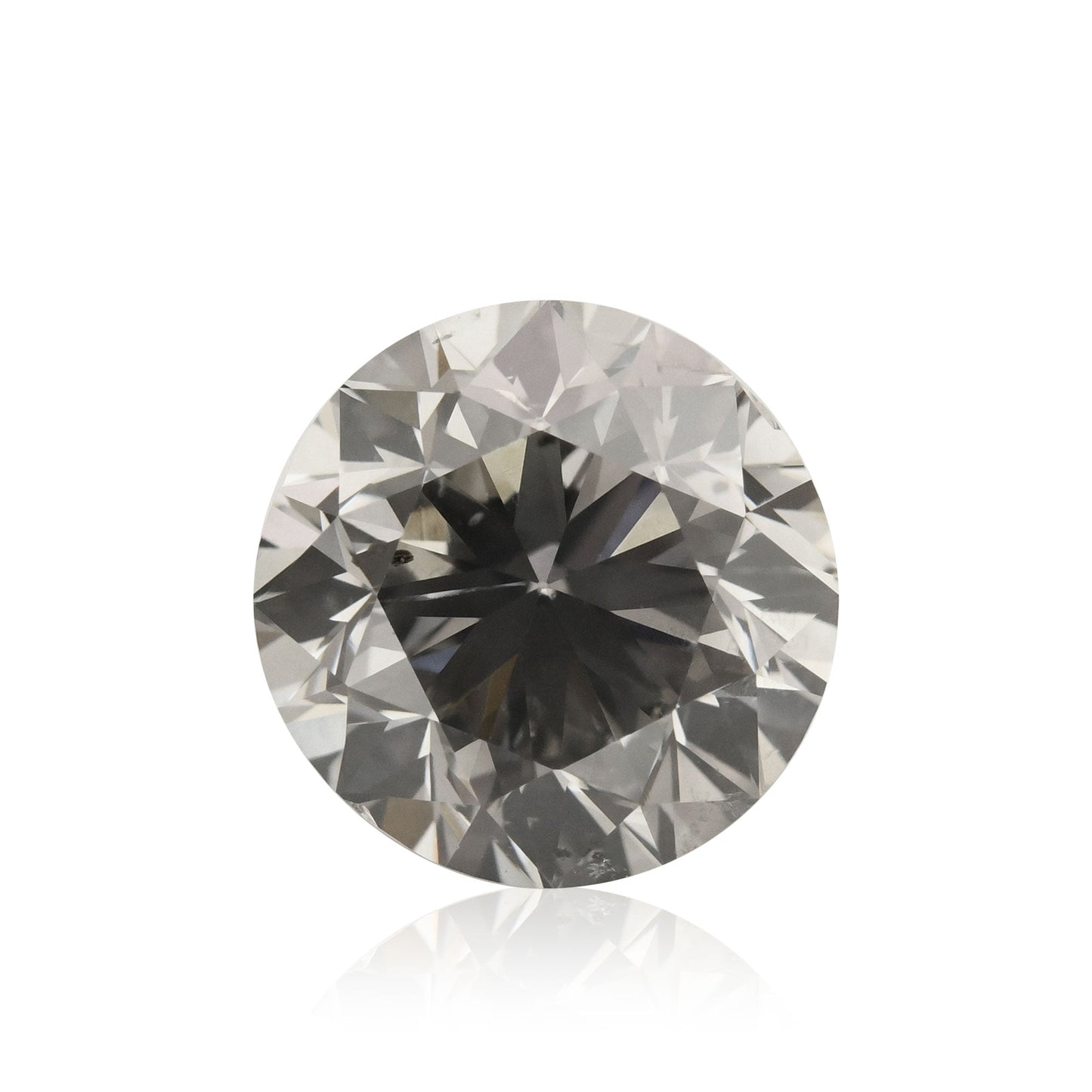 2.00 Carat Fancy Gray Round Diamond I1 GIA