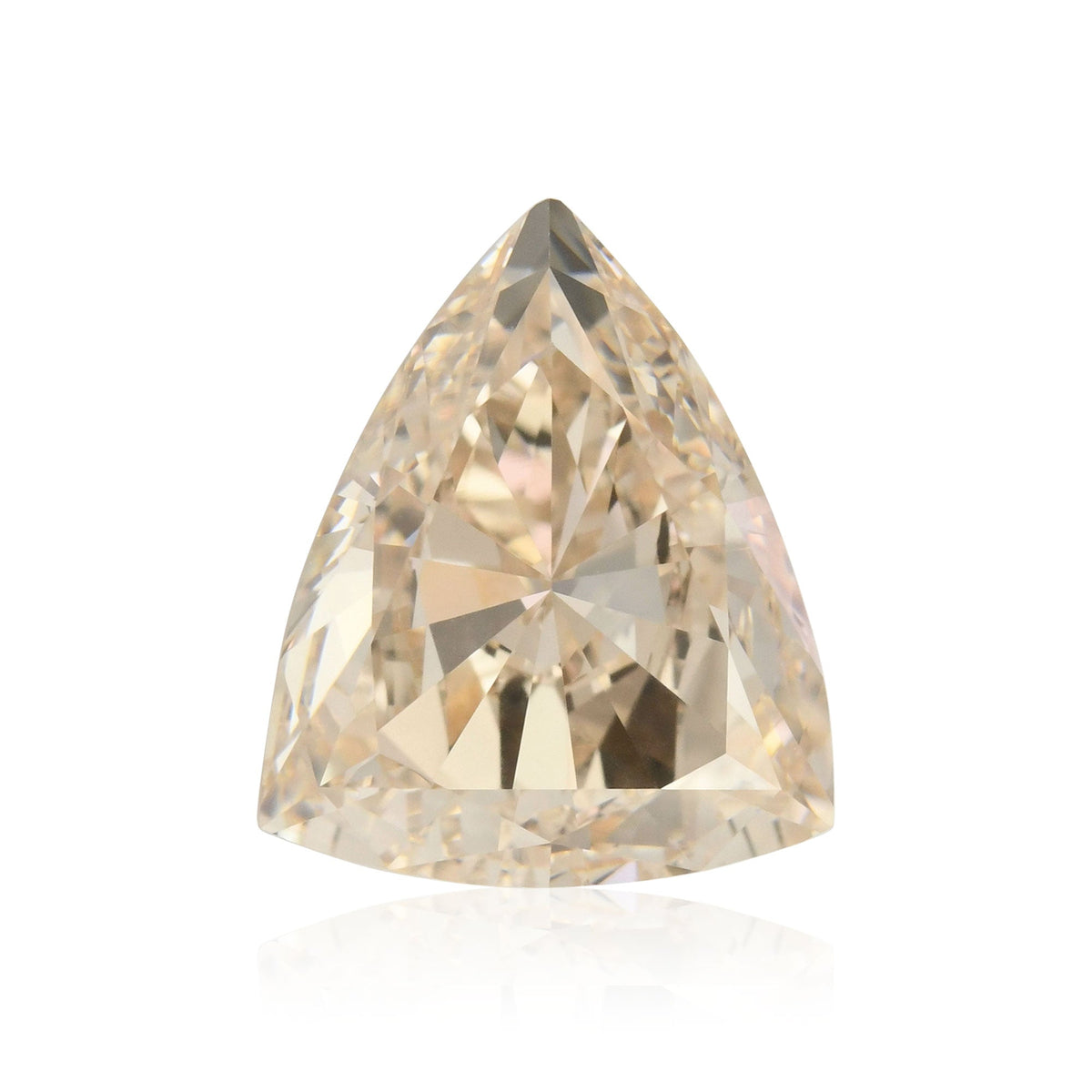 2,00 Karat sehr hellbrauner Dreiecksdiamant VS2 GIA