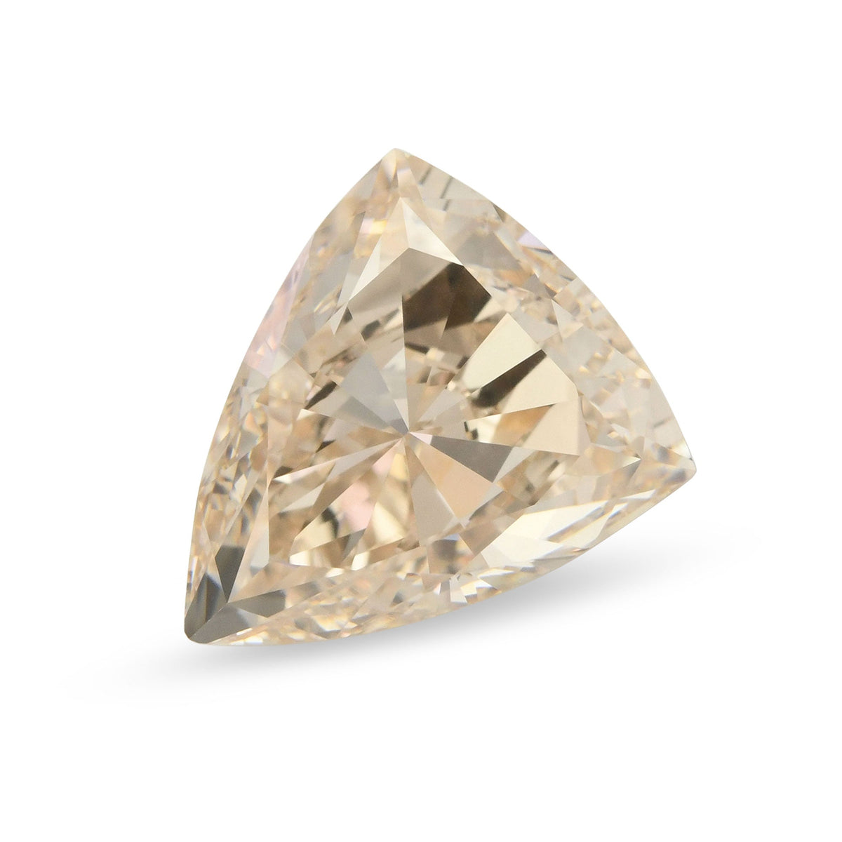 2,00 Karat sehr hellbrauner Dreiecksdiamant VS2 GIA
