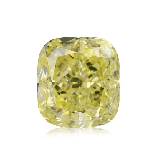 2,01 Karat Fancy Yellow Cushion Diamond VS1 GIA