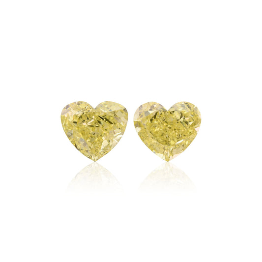 2,01 Karat Fancy Yellow Heart Diamanten SI2 GIA