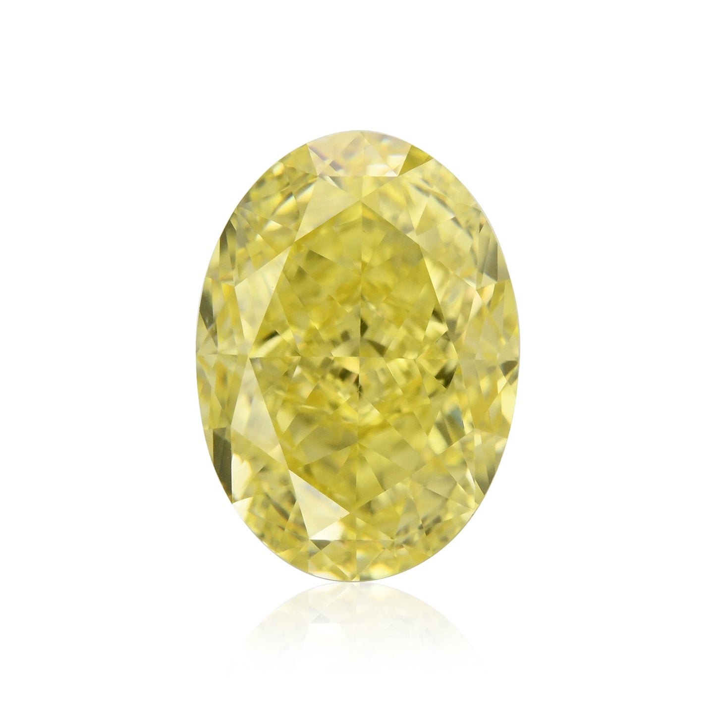 2,01 Karat Fancy Intense Yellow Oval Diamond VS1 GIA