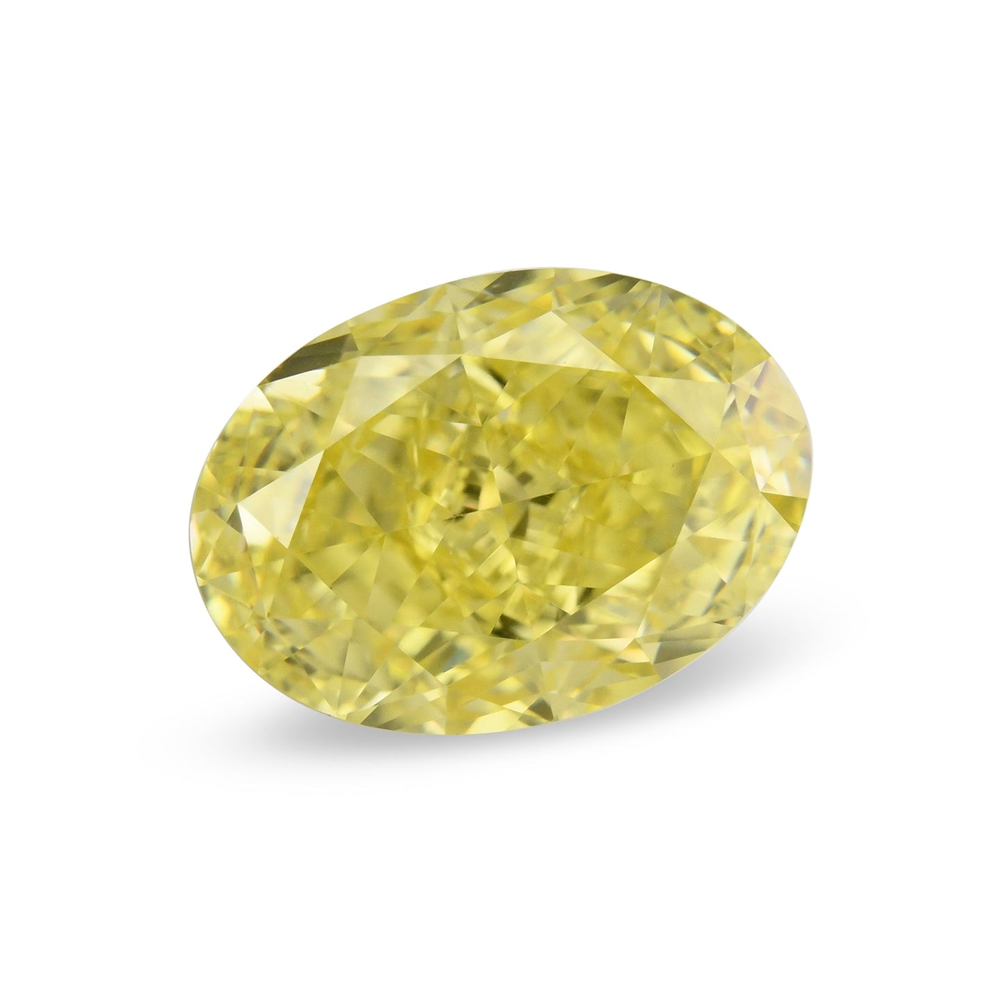 2,01 Karat Fancy Intense Yellow Oval Diamond VS1 GIA