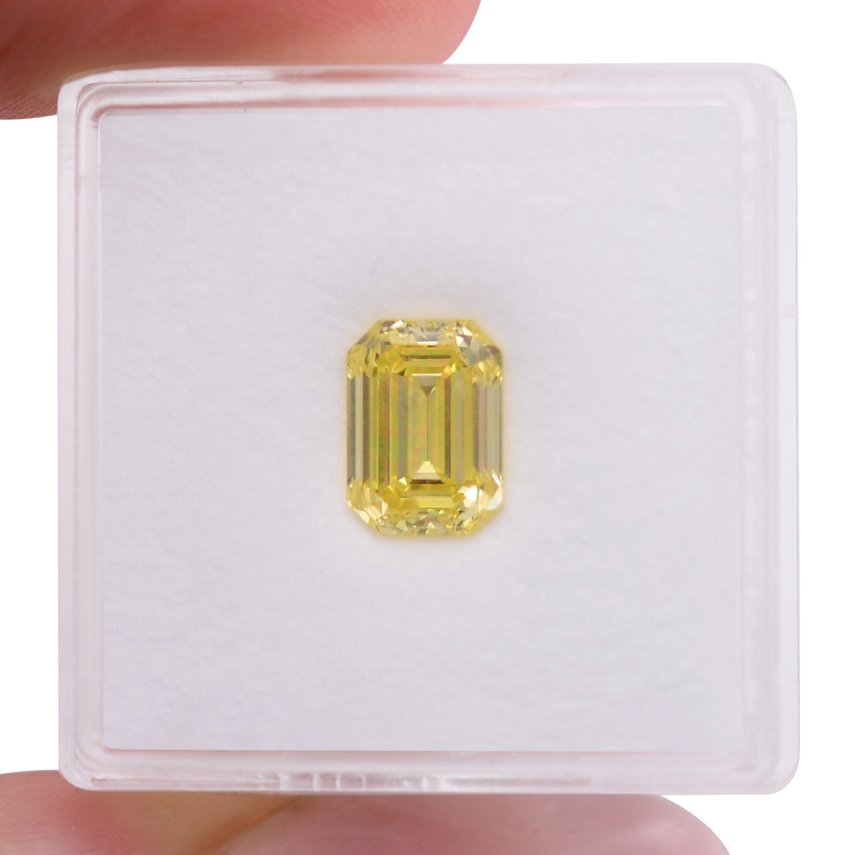 Smaragd-Diamant | 2,01 ct | Intensiv gelb | VVS2 | GIA | Ref. 714610