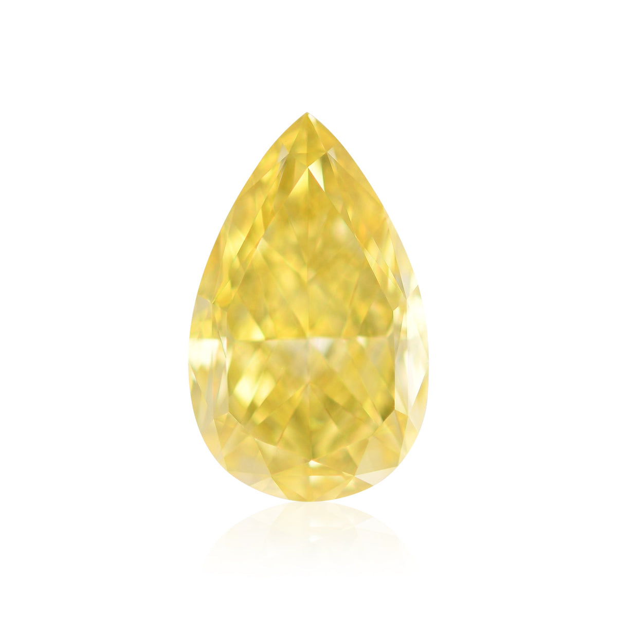 Birnenförmiger Diamant | 2,01 ct | Fancy Vivid Yellow | IF | GIA | Ref. 714598