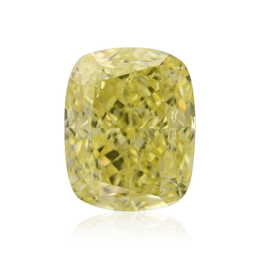 2,01 Karat Fancy Yellow Cushion Diamond VVS2 GIA