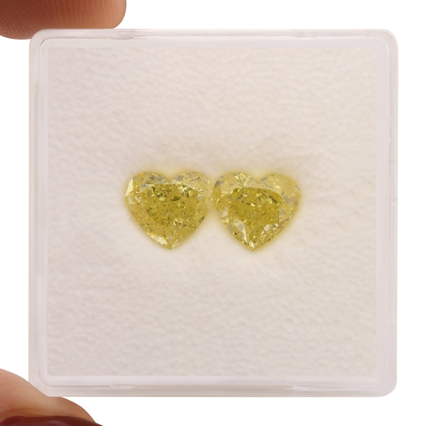 2.01 Carat Fancy Yellow Heart Diamonds SI2 GIA