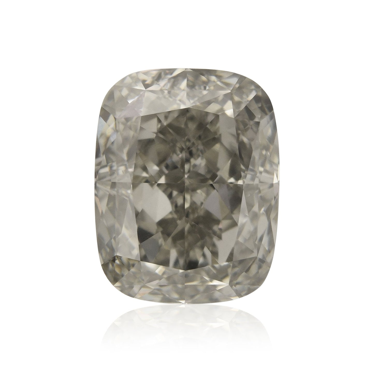 2.02 Carat Fancy Gray Cushion Diamond VS2 GIA