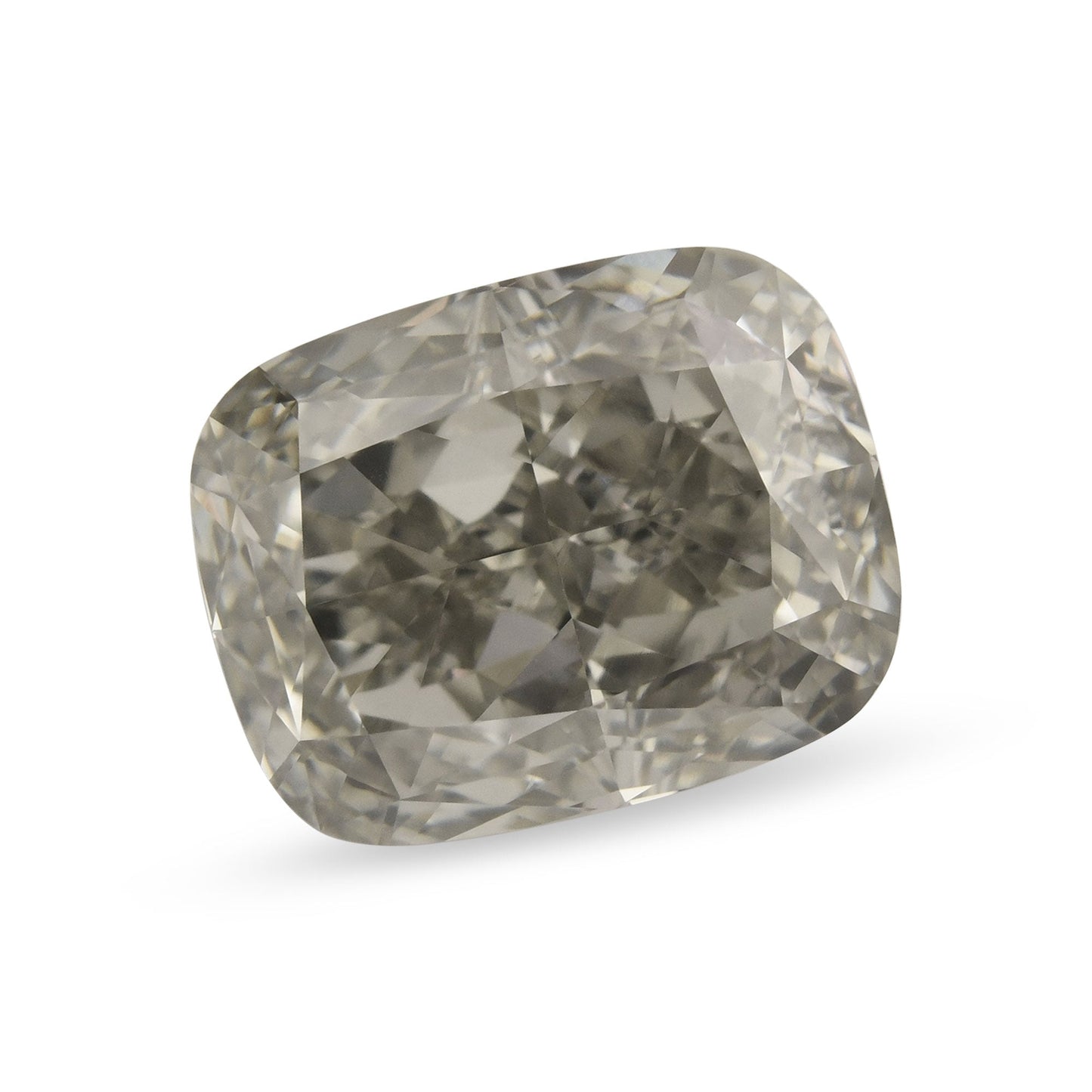 2.02 Carat Fancy Gray Cushion Diamond VS2 GIA