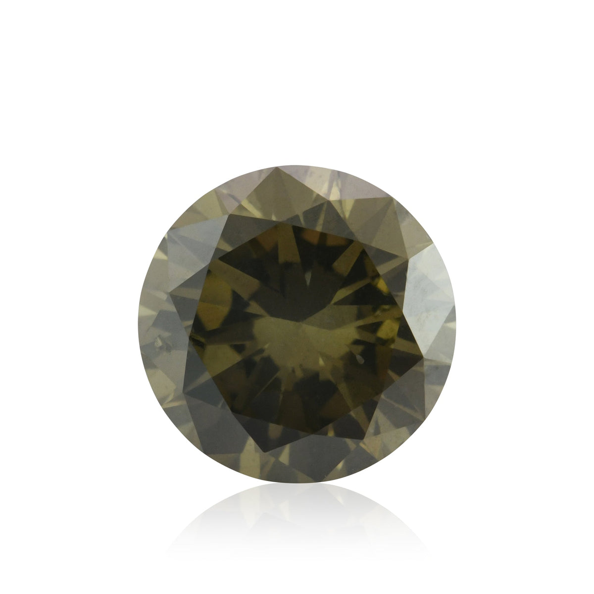 Runder Diamant | 2,02 ct | Dunkelbraun-Grünlich-Gelb | SI2 | GIA | Ref. 721735
