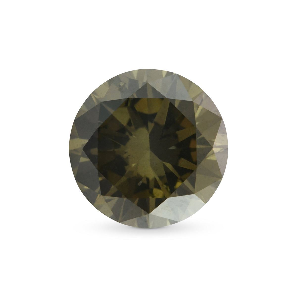 Runder Diamant | 2,02 ct | Dunkelbraun-Grünlich-Gelb | SI2 | GIA | Ref. 721735