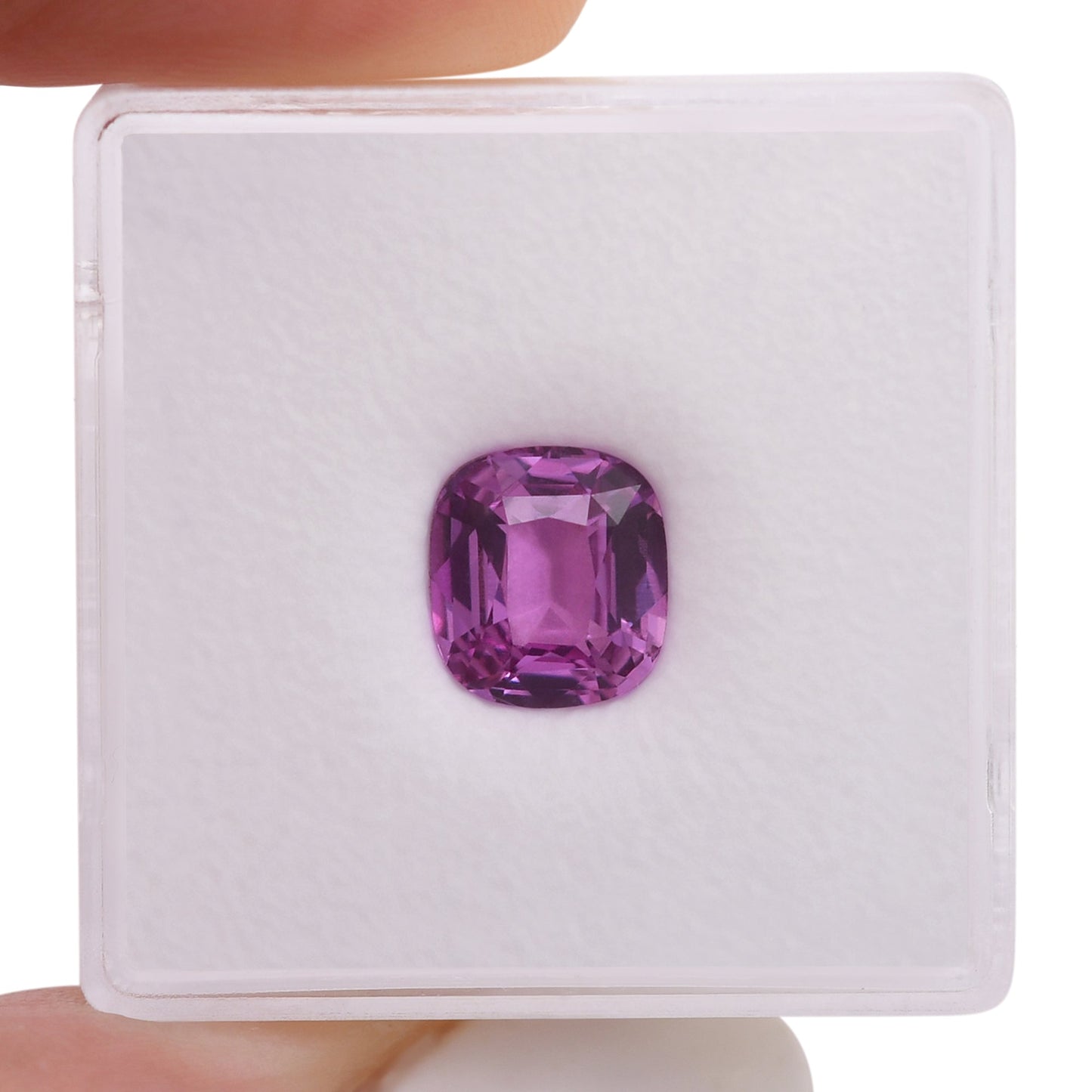 2,03 Karat rosafarbener MADAGASKAR-Kissen-Saphir