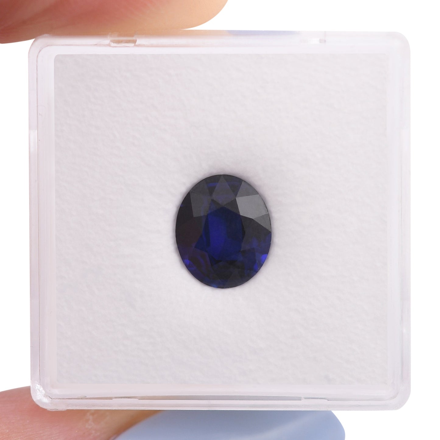 2,03 Karat blauer ovaler Saphir aus Sri Lanka